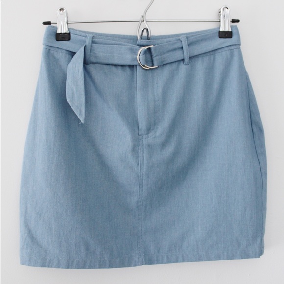 Superdown / Revolve Tinley Chambray Mini Skirt - Picture 11 of 13